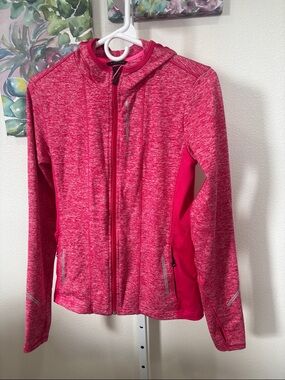 Brooks Women’s Pink Full-Zip Hooded Active Jacket